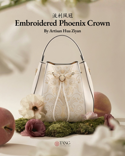 Tang Red 22 Embroidered Phoenix Crown Backpack
