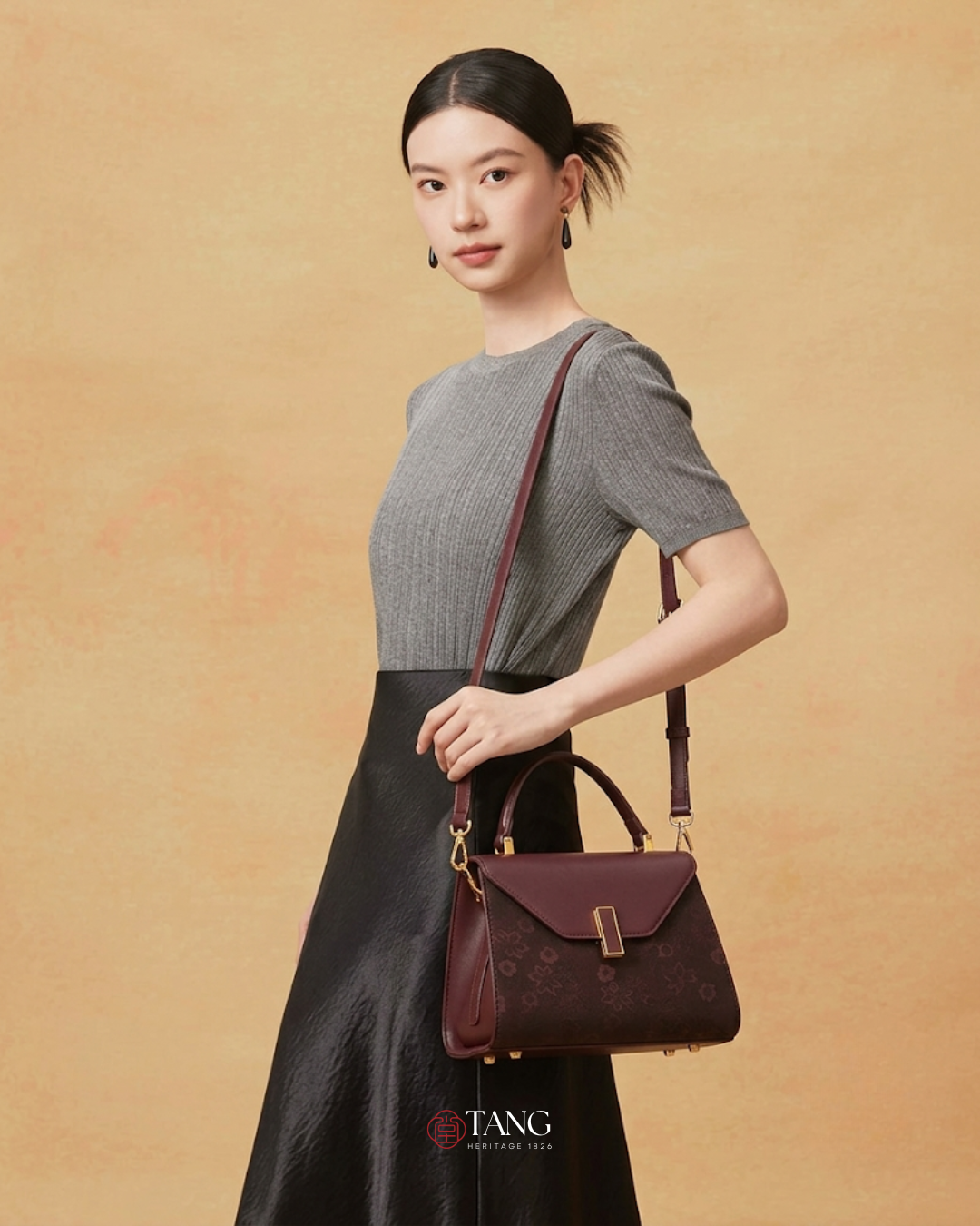 Tang Imperial 25 Cloud Silk Peony Clutch