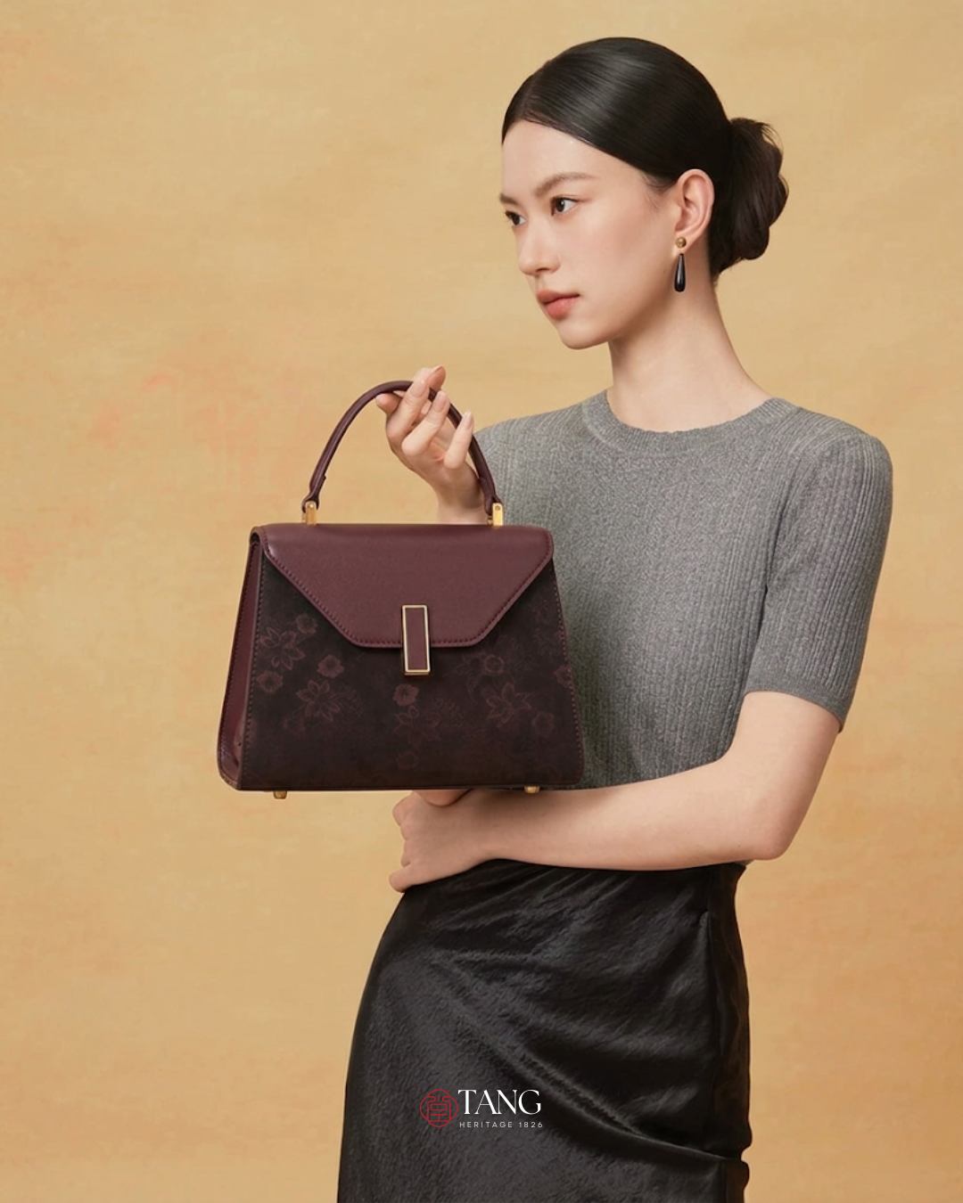 Tang Imperial 25 Cloud Silk Peony Clutch