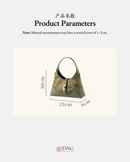 Tang Imperial 25 Noble Bamboo Xiangyunsha Shoulder Bag
