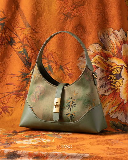 Tang Imperial 25 Noble Bamboo Xiangyunsha Shoulder Bag