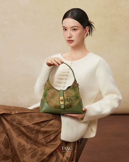 Tang Imperial 25 Noble Bamboo Xiangyunsha Shoulder Bag