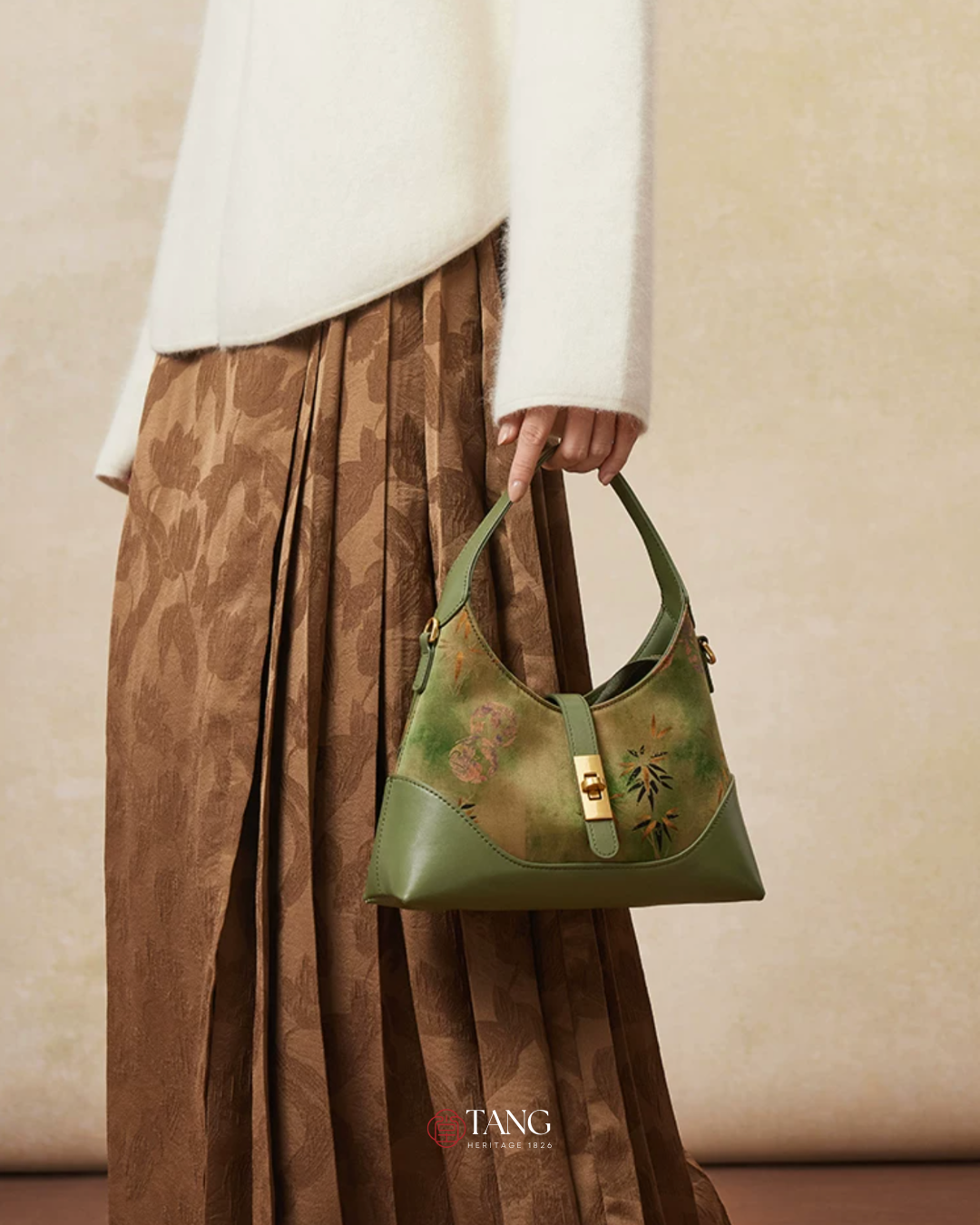 Tang Imperial 25 Noble Bamboo Xiangyunsha Shoulder Bag