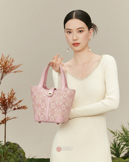 Tang Red 17 Dingsheng Blossom Song Brocade Bucket Bag