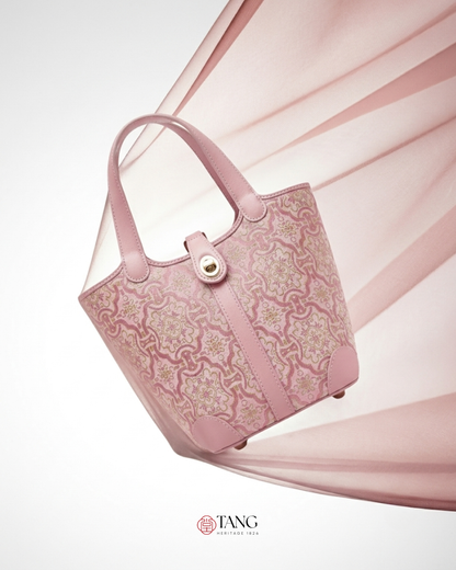 Tang Red 14 Dingsheng Blossom Song Brocade Bucket Bag