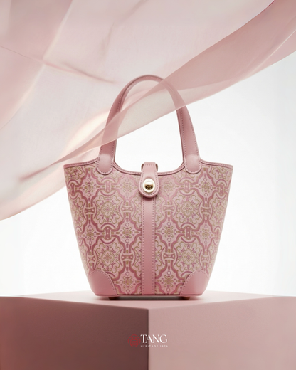 Tang Red 14 Dingsheng Blossom Song Brocade Bucket Bag