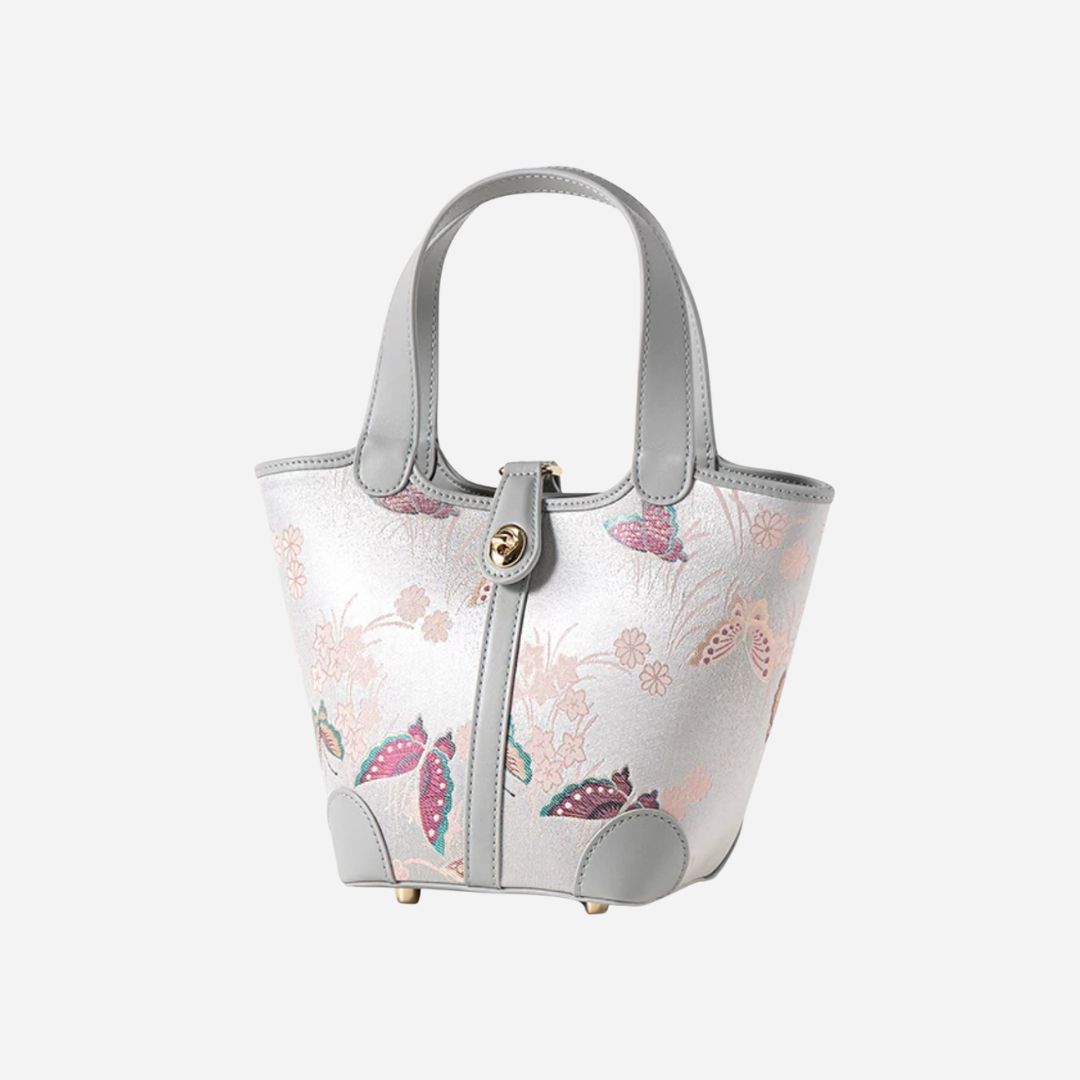 Tang Red 14 Dingsheng Blossom Song Brocade Bucket Bag