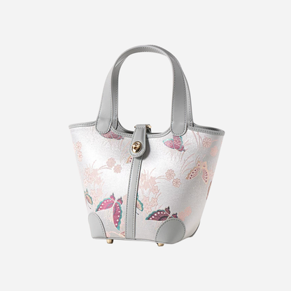Tang Red 14 Dingsheng Blossom Song Brocade Bucket Bag