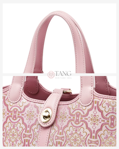 Tang Red 17 Dingsheng Blossom Song Brocade Bucket Bag