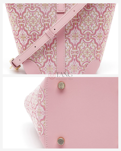 Tang Red 17 Dingsheng Blossom Song Brocade Bucket Bag