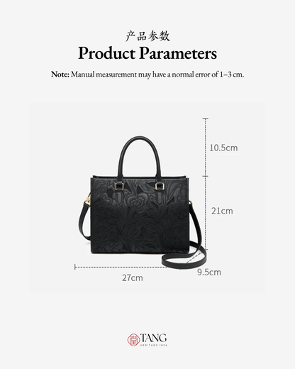Tang Red 17 Peony Relief Tote