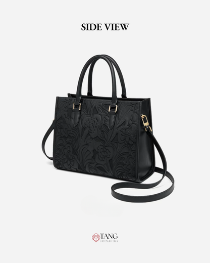 Tang Red 17 Peony Relief Tote