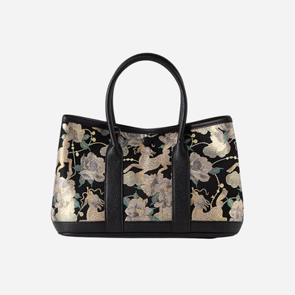 Tang Red 17 Gilt Qilin Peony Song Brocade Bag