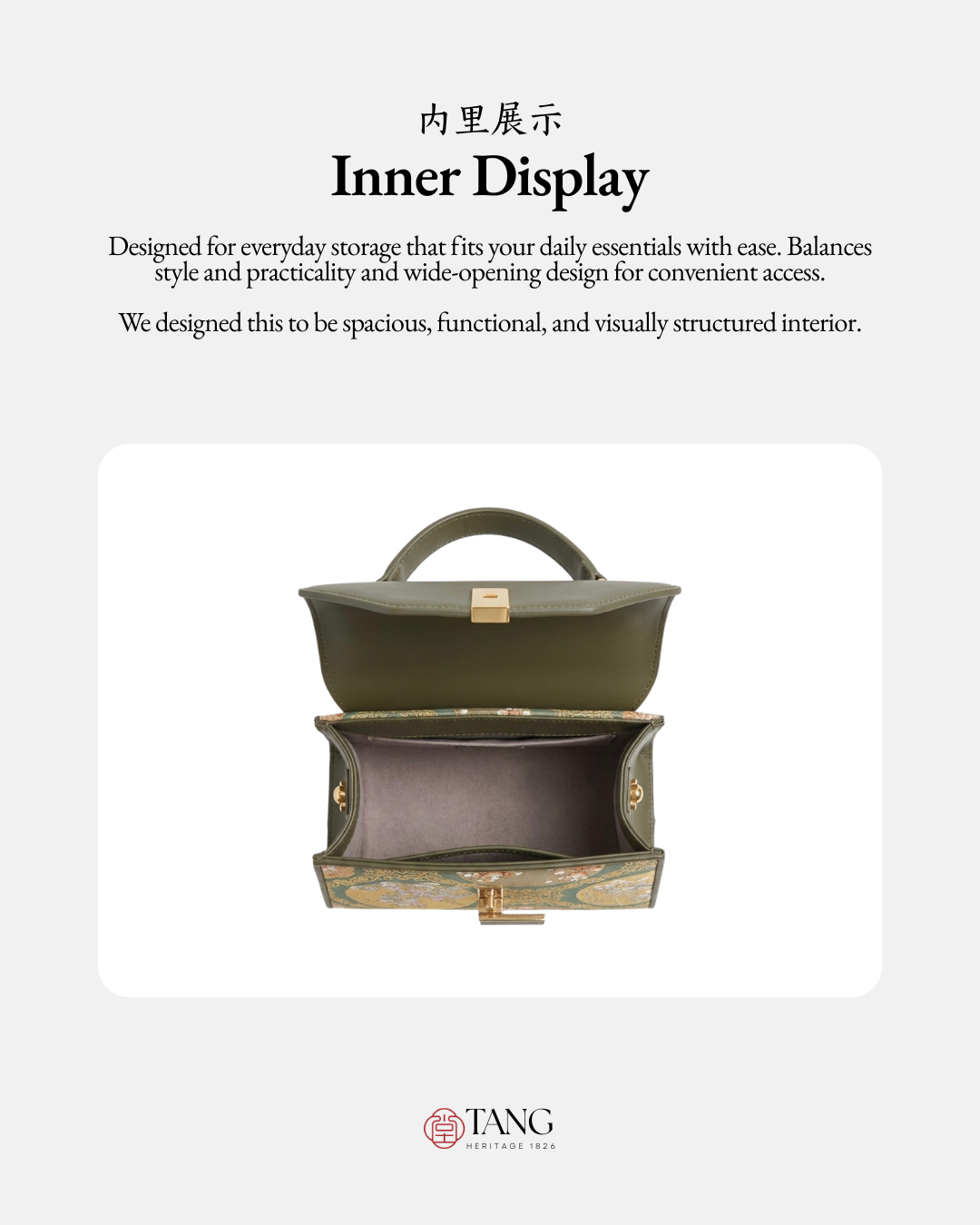 Tang Red 22 Lunar Bloom Nishijin Top-Handle Bag