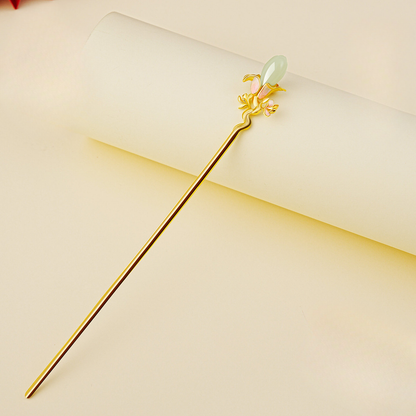 Flower Decree Jade Hairpin