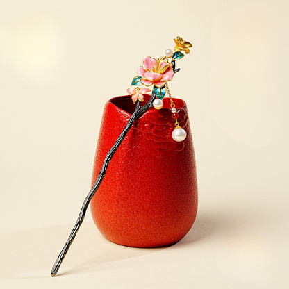 November Flower Goddess Camellia Hairpin