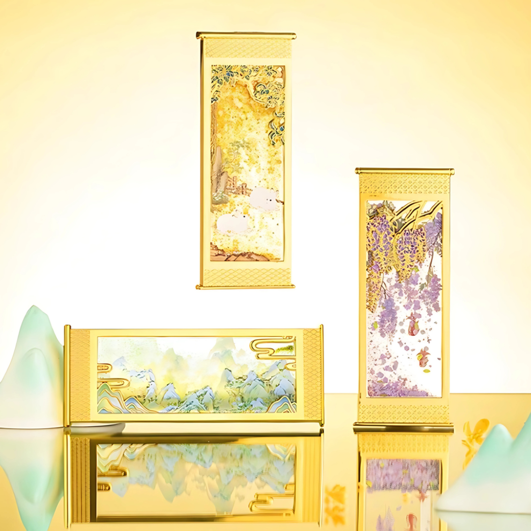 Timeless Scrolls Flowing Sand Magnet Gift Set