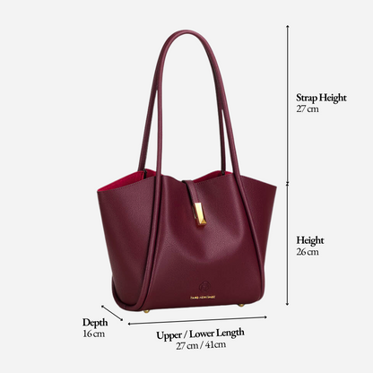 Tang Red 30 Empress Crescent Tote